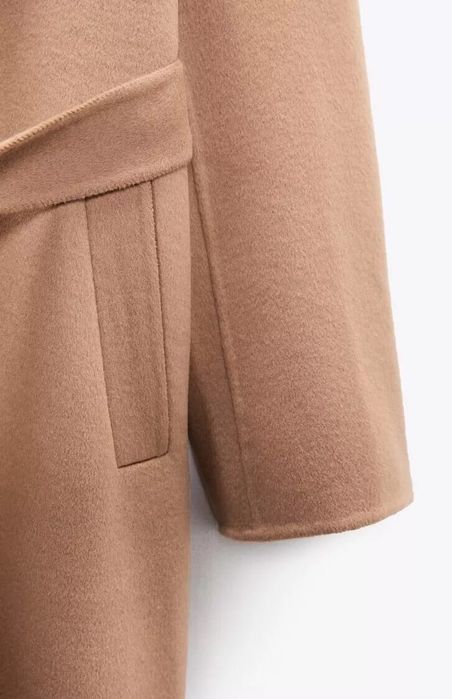 Palton lana Hande made Zara Limited
