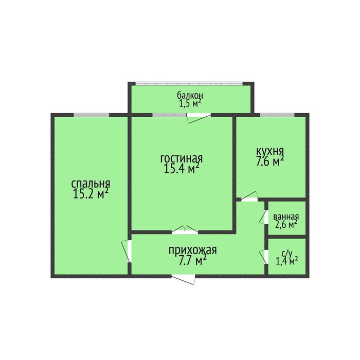 Продажа 2-комнатной квартиры в 7 микрорайоне