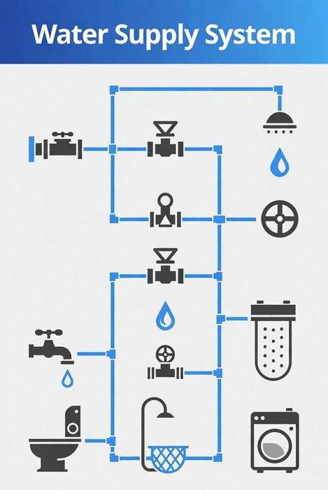 Водоснабжение и канализация/Tashqi suv ta’minoti va kanalizatsiya