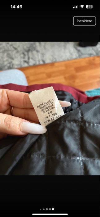 palton nou cu eticheta