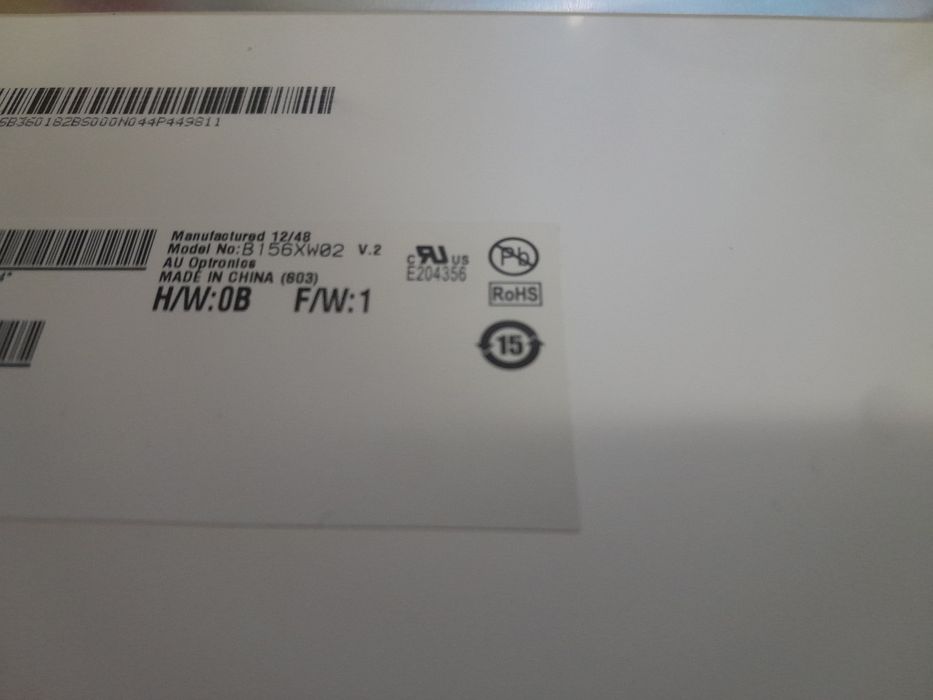 Display 15.6 non slim b156xw02 40 pini