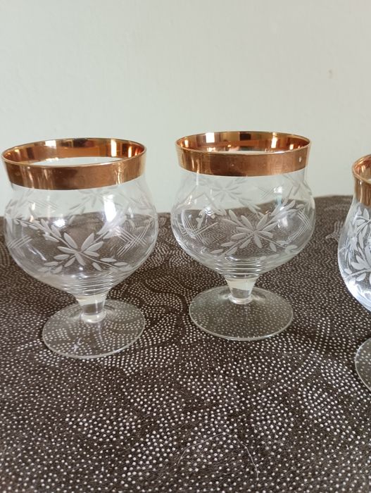 Фужеры, бокалы чешское стекло.