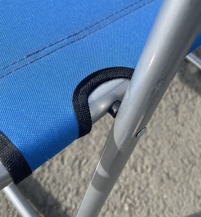 Нов алуминиев сгъваем стол/шезлонг до 110 кг.