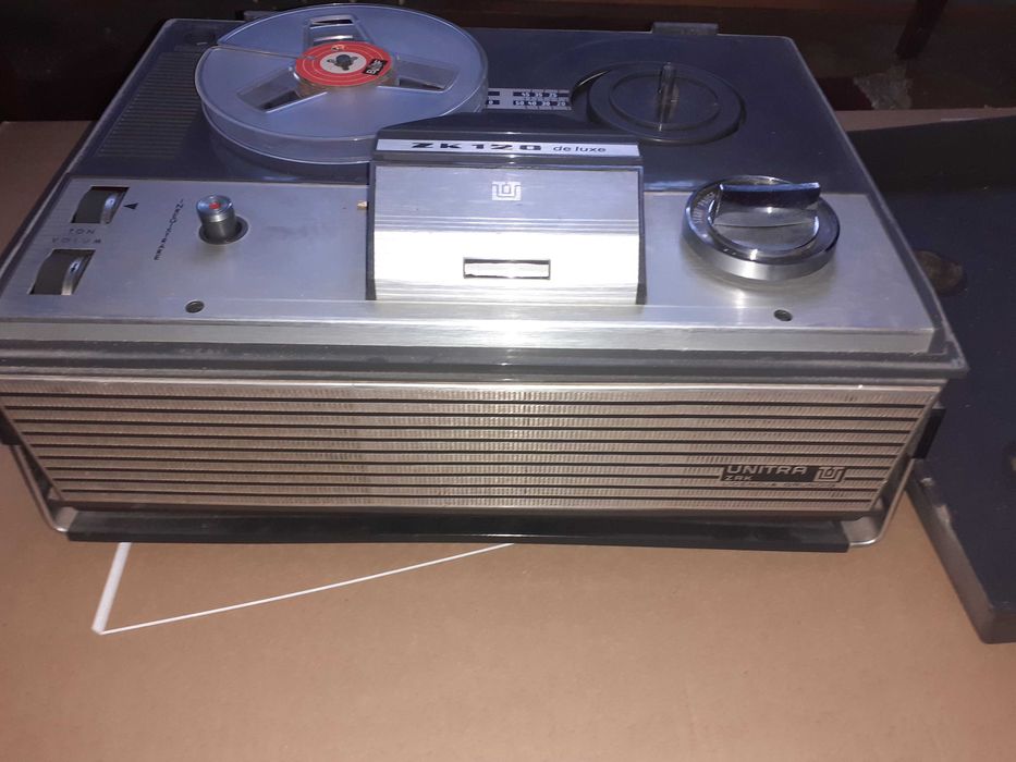 magnetofon vintage zk 120 de lux unitra licenta grundig,