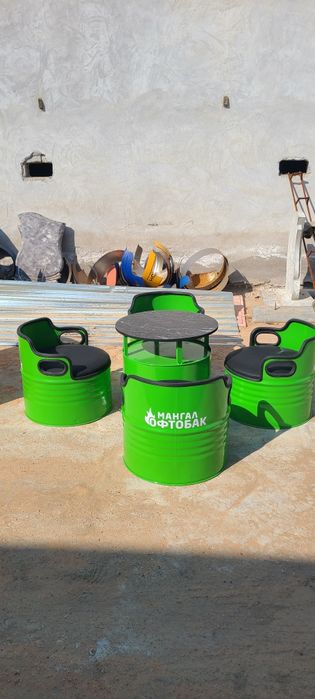 Мебель из бочек для ресторанов,для фудтраков,для кафе,для барбершопов,