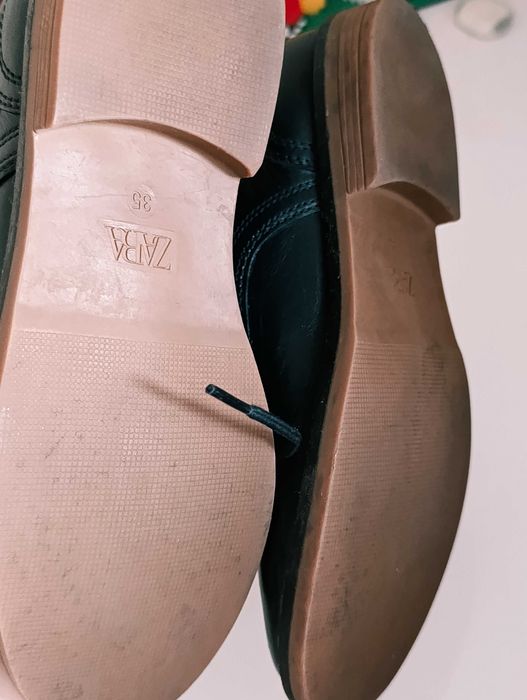 Pantofi oxford Zara ,mărimea 35 ,piele naturala