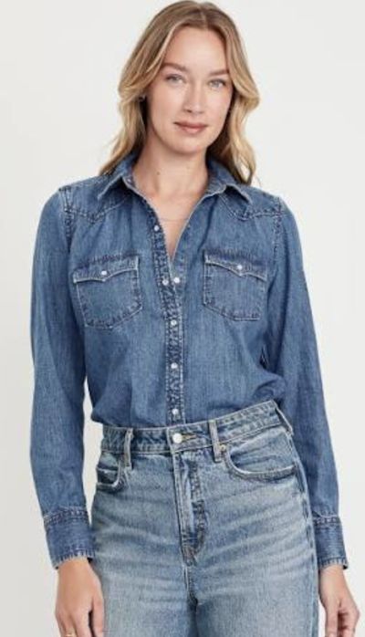Женская джинсовая рубашка "Old navy"