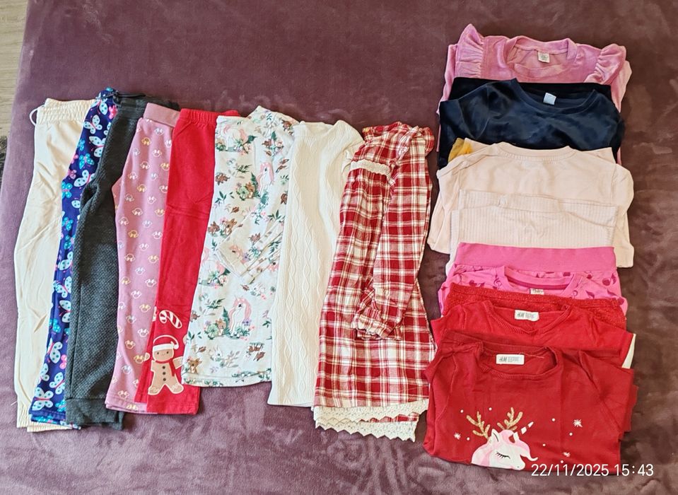 Lot 15 haine de iarnă fetița, mărimea 122.