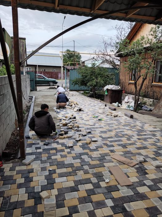 Укладка брусчатки