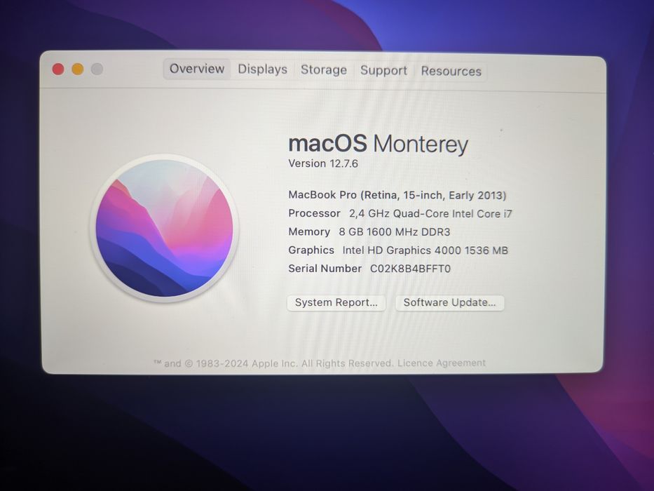 Macbook Pro 15 Early 2013 i7