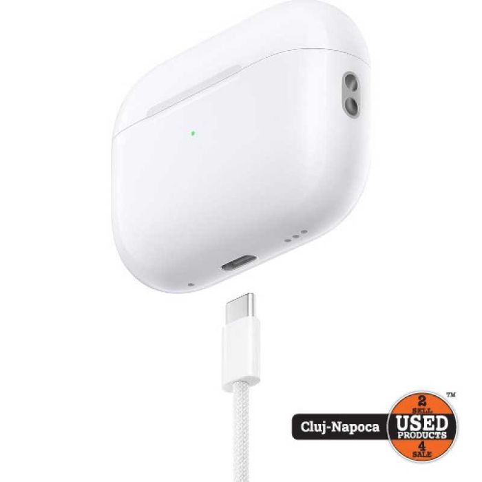 Apple AirPods PRO 2 (2023) USB-C, MagSafe Case A2968 | UsedProducts.ro