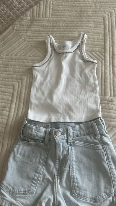 Zara шорты и майка детские