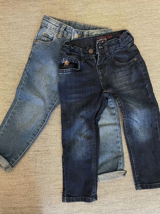 2 perechi jeans 92-104