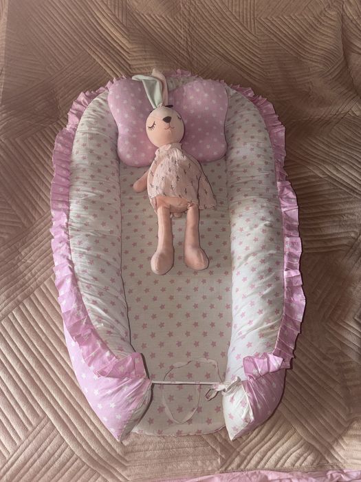 Детский кокон с подушкой