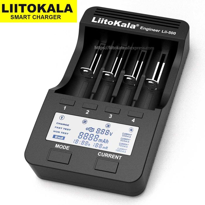 Универсално зарядно устройство Liitokala Lii-500 на 220V