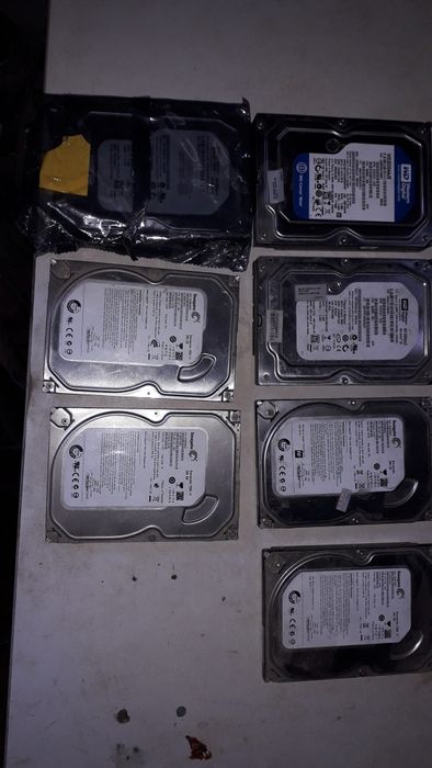 Жосткий диски разные, видео карты, сетевые платы, озу DDR-3,4.