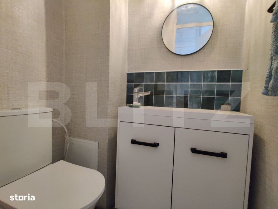 Apartament 3 camere, 65 mp, 2 bai, balcon deschis, zona Decebal