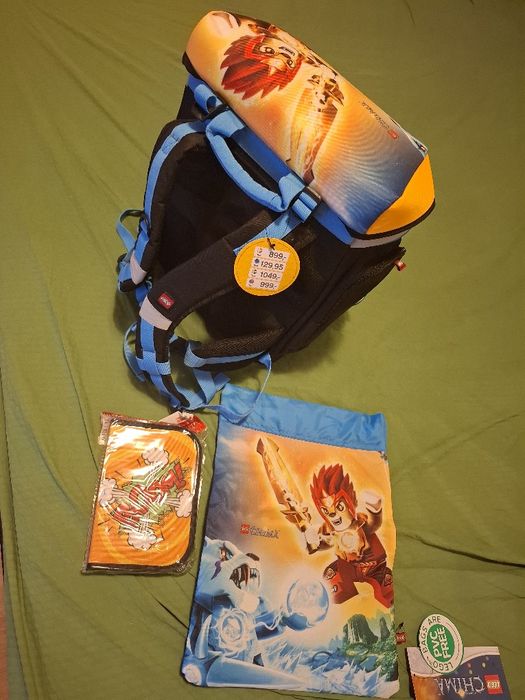 Ghiozdan pt. școală LEGO + sac sport! Bonus PENAR echipat !
