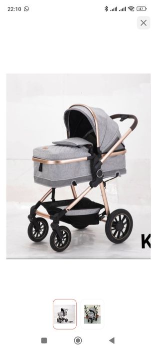 Продам коляску с авто люлькой