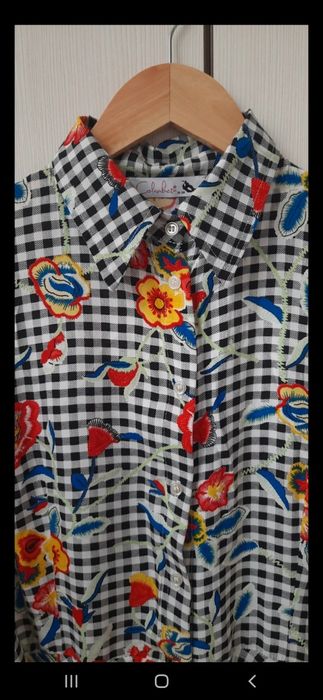 Rochie tip cămașă asimetrica material moale