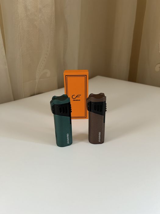 Запалка за пури – 4 турбо пламъка, пънч, 2 цвята