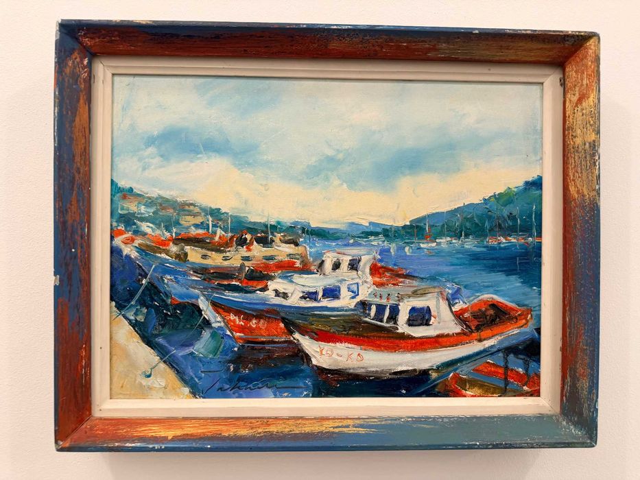 Tablou TAKACS Mihai, Port mediteranean