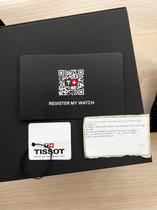 Tissot PRX 80 Powermatic 35 mm nou, in garantie.+Bonus merch