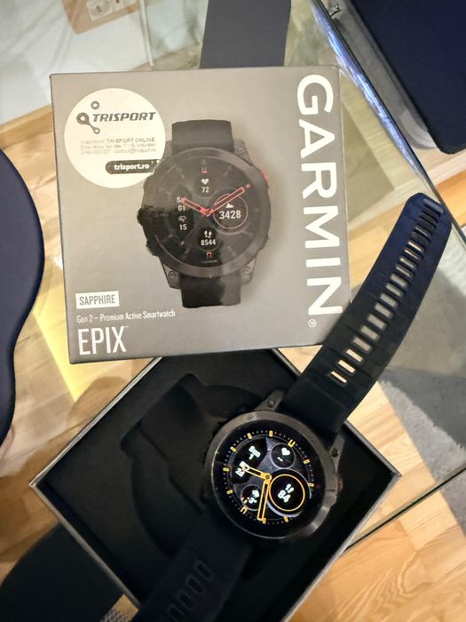 Ceas Garmin Epix Gen 2 - 47mm Sapphire Titanium Black