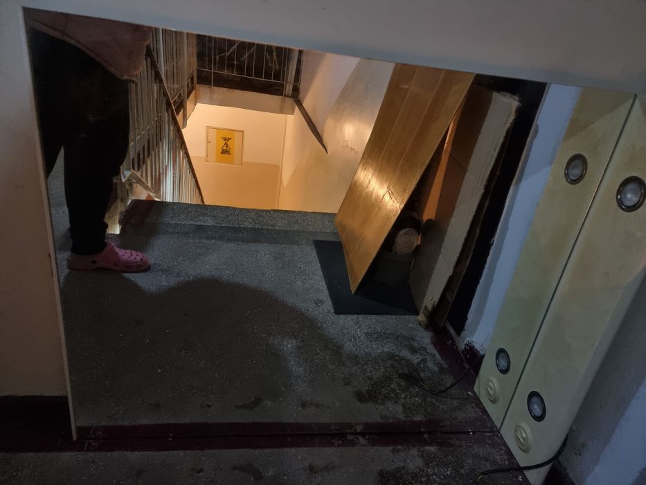 Oglinda mare baie cu spoturi