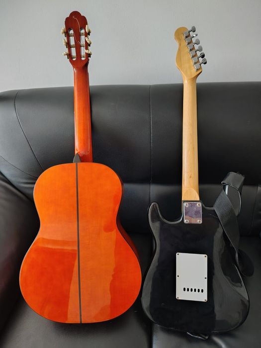 Chitara electrica plus amp și chitara clasica