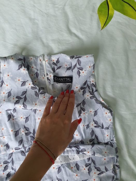 Rochie Chanttal, de zi, marimea 32, imprimeu floral