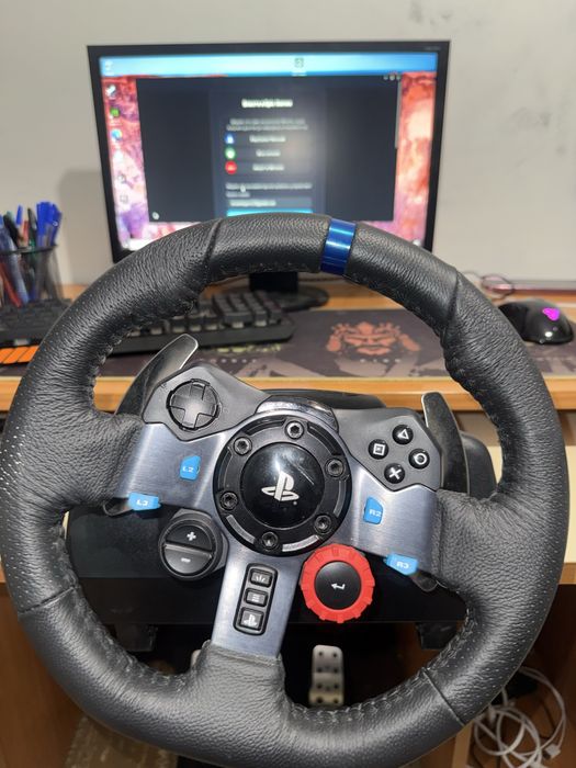 Logitech g29+компютър за игри