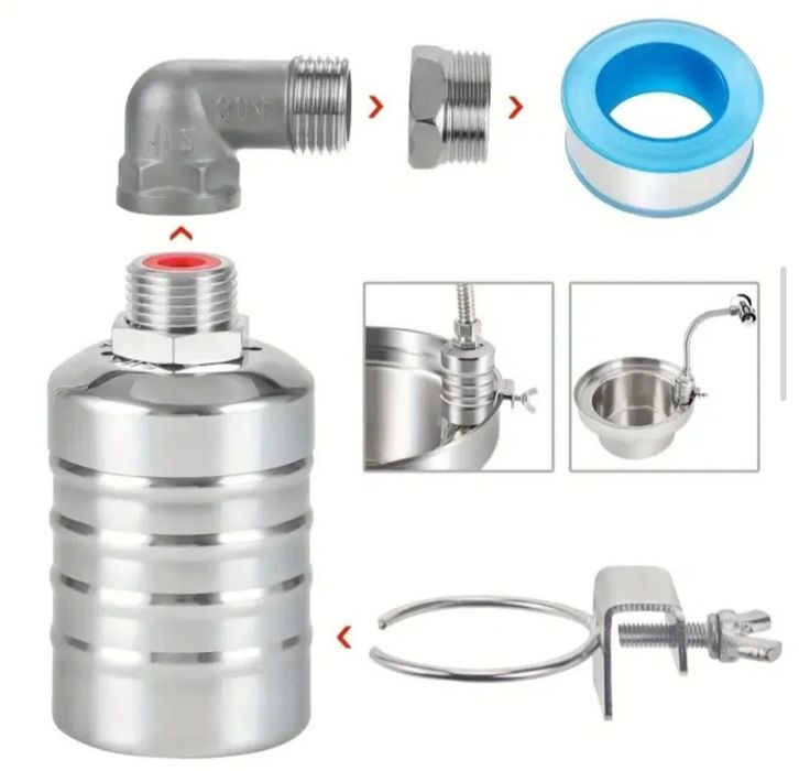 Автоматичен контролер за нивото на водата, поплавък 1/2 и размер 3/4