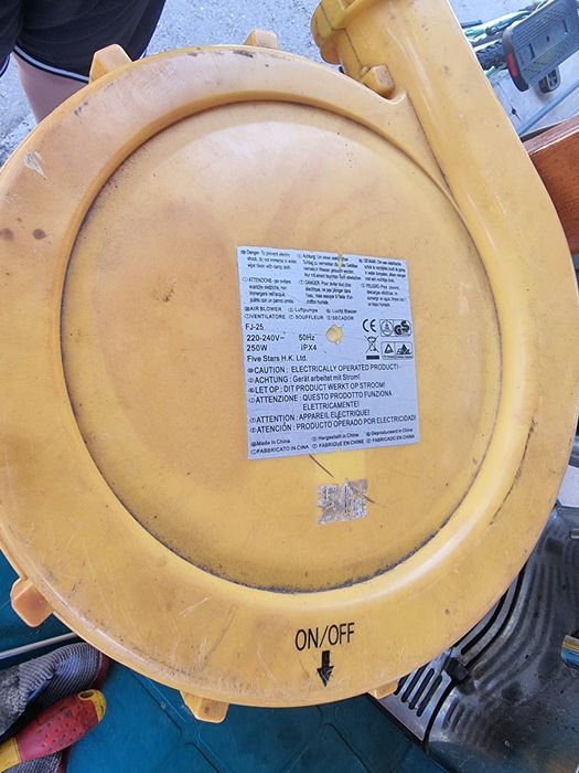 Blower tobogan curte