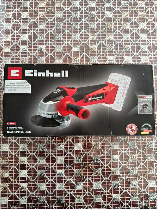 POLIZOR UNGHIULAR FARA FIR: Einhell TC-AG 18/115 Li-Solo - nou