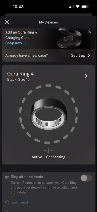 Oura Ring 4 Black – Size 10 | Като нов | Закупен от официалния сайт