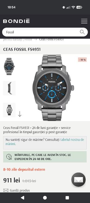 Vând Ceas Fossil Cronograph Ediție Limitată