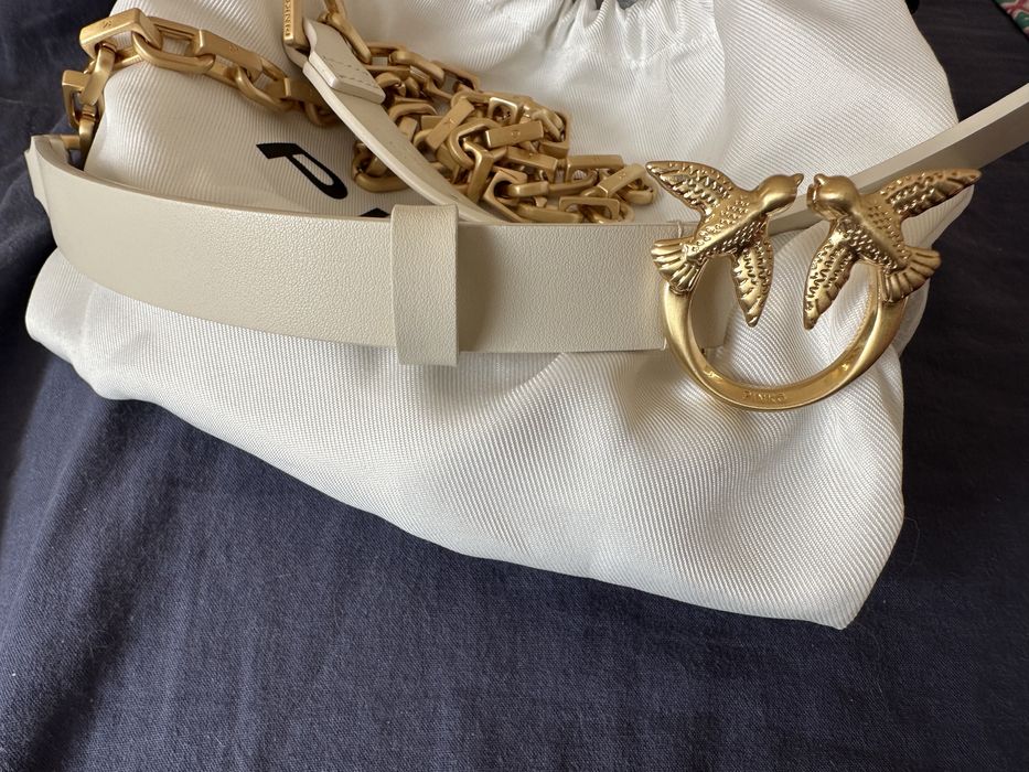 Колан Pinko кожа и златна верига