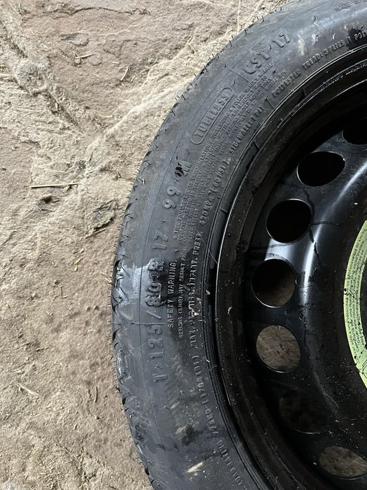 Резервна гума тип „патерица“ 17” – 5x112