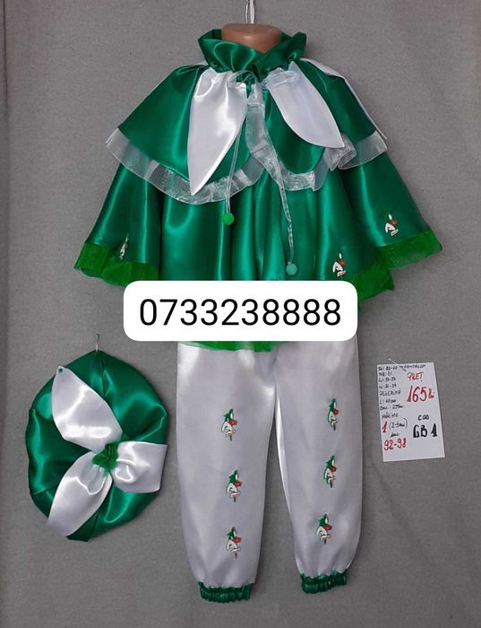 Costum Ghiocel marimile 1,2 si 4 (3-4-5-6-7 ani)