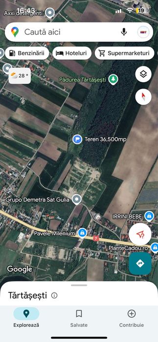 Teren Tartasesti 36,500mp