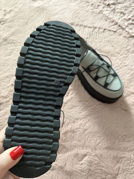 Pantofi cu platformă - Piele naturală
