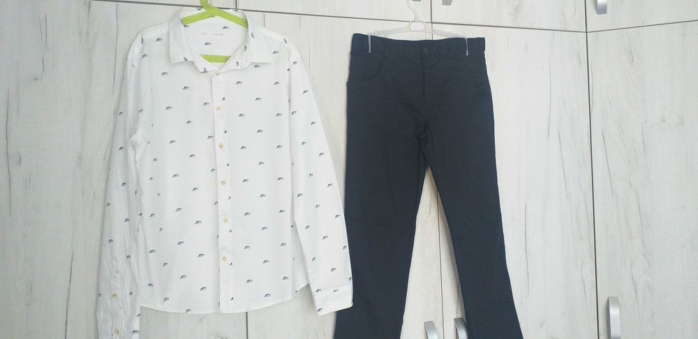 Детски ризи чист памук за момче от размер 128 до 165-0т 25 до 40лв.