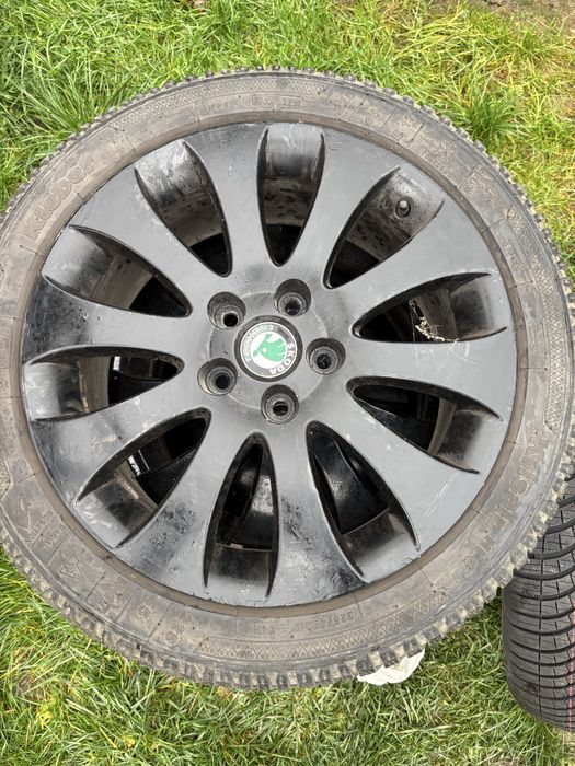 Jante cu anvelope skoda vw seat R17 5x112