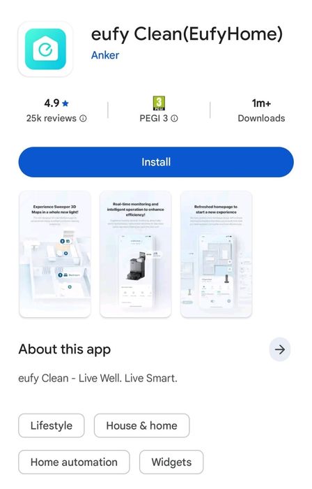Прахосмукачка робот RoboVac G30 Hybrid
