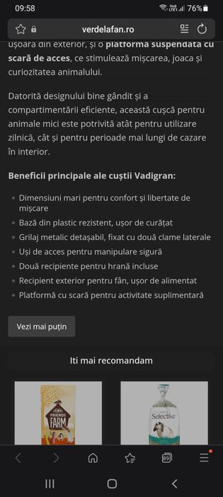 Cușcă pentru animale mici