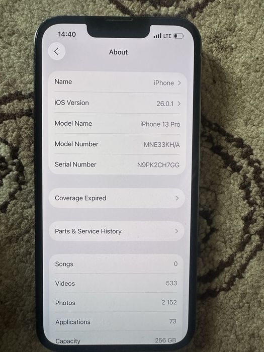 iPhone 13 pro holati ideal