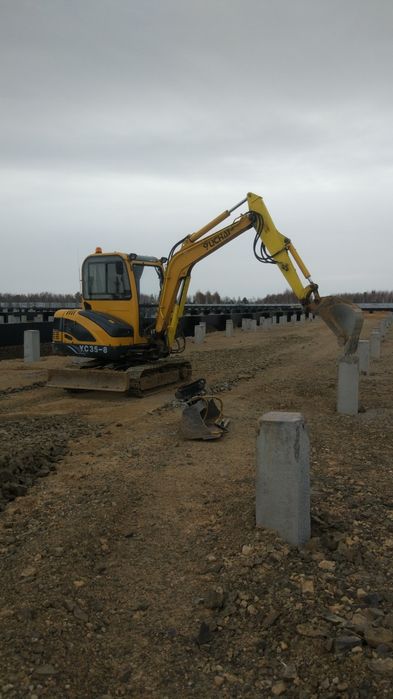 Услуги мини-экскаватора.