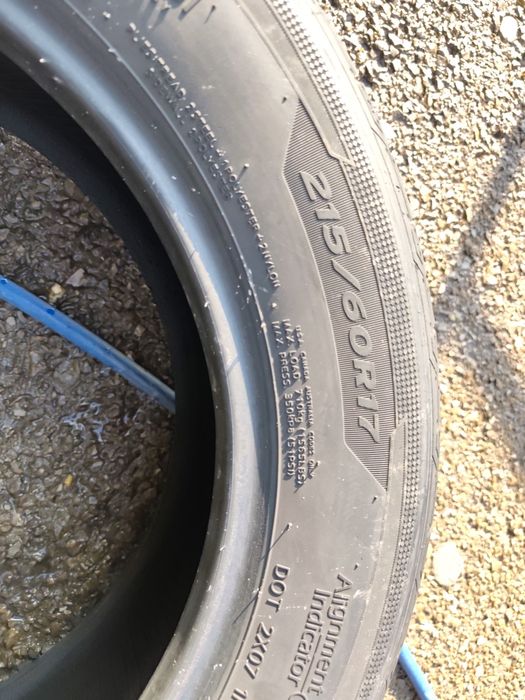 215/60/17" 4бр Hankook ventus prime 3,dot19г22г, 7мм