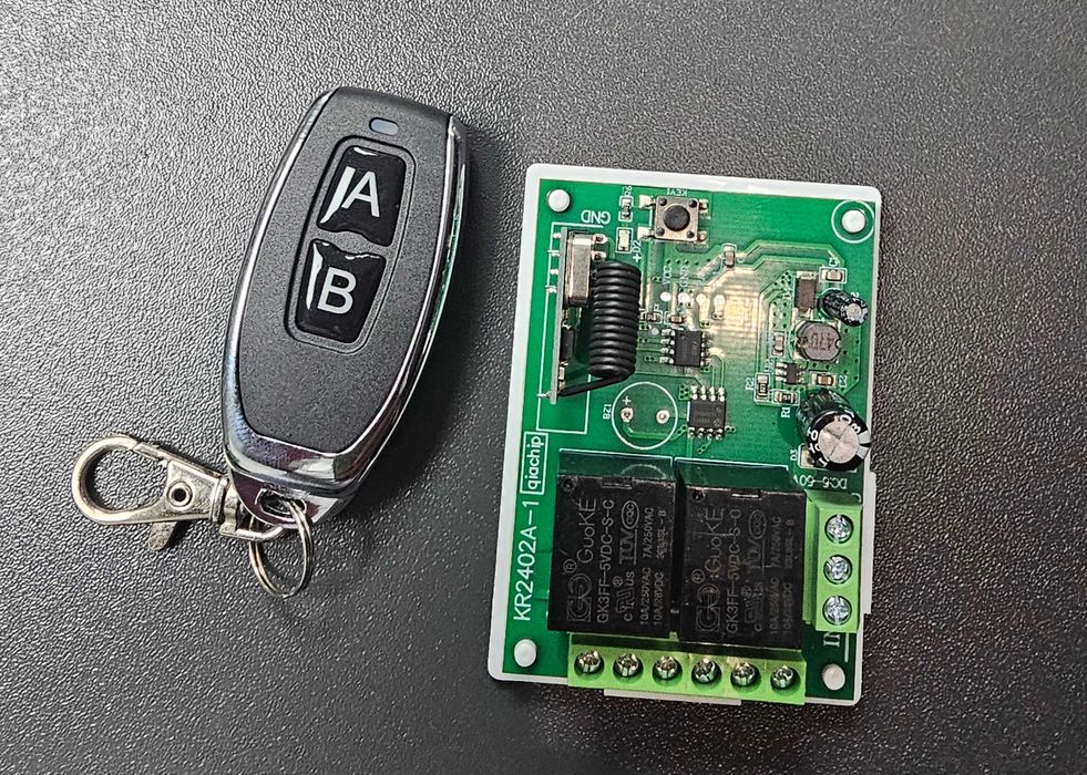Модул дистанционно управление за гаражни врати два канала/релета 2CH